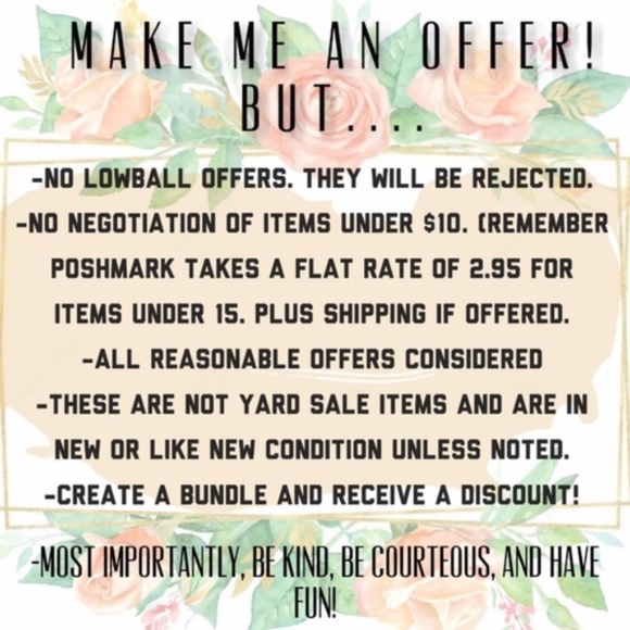 Reasonable offers considered